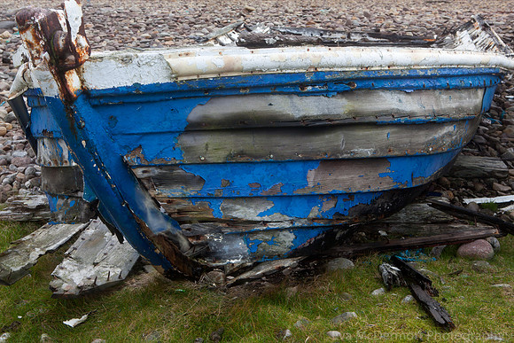 Old Boat at Polbain Scotland
