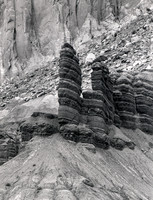 Hoodoos Capitol Reef National Park B&W