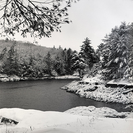 snow storm boothbay Maine